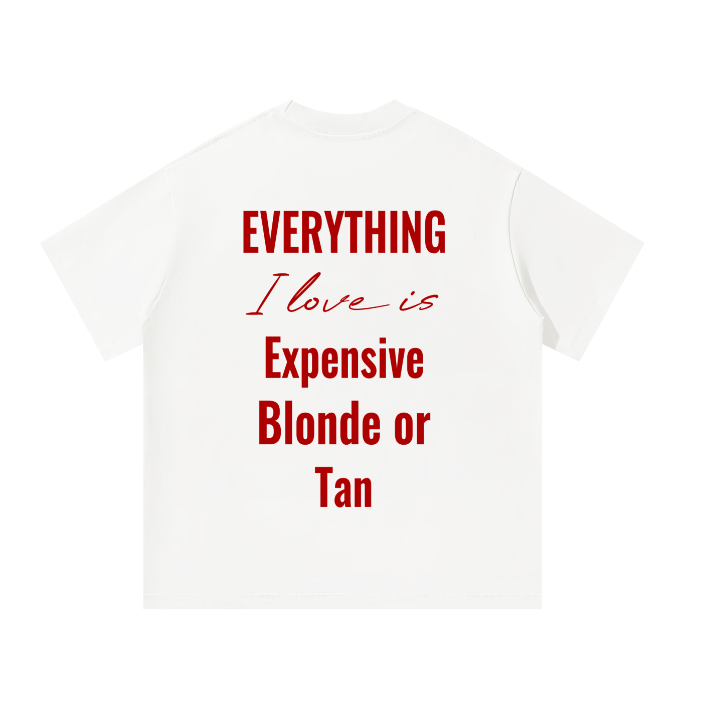BLONDE OVER-SIZED TEE