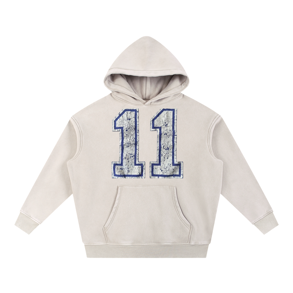 Snow Wash Fleece Oversize Hoodie
