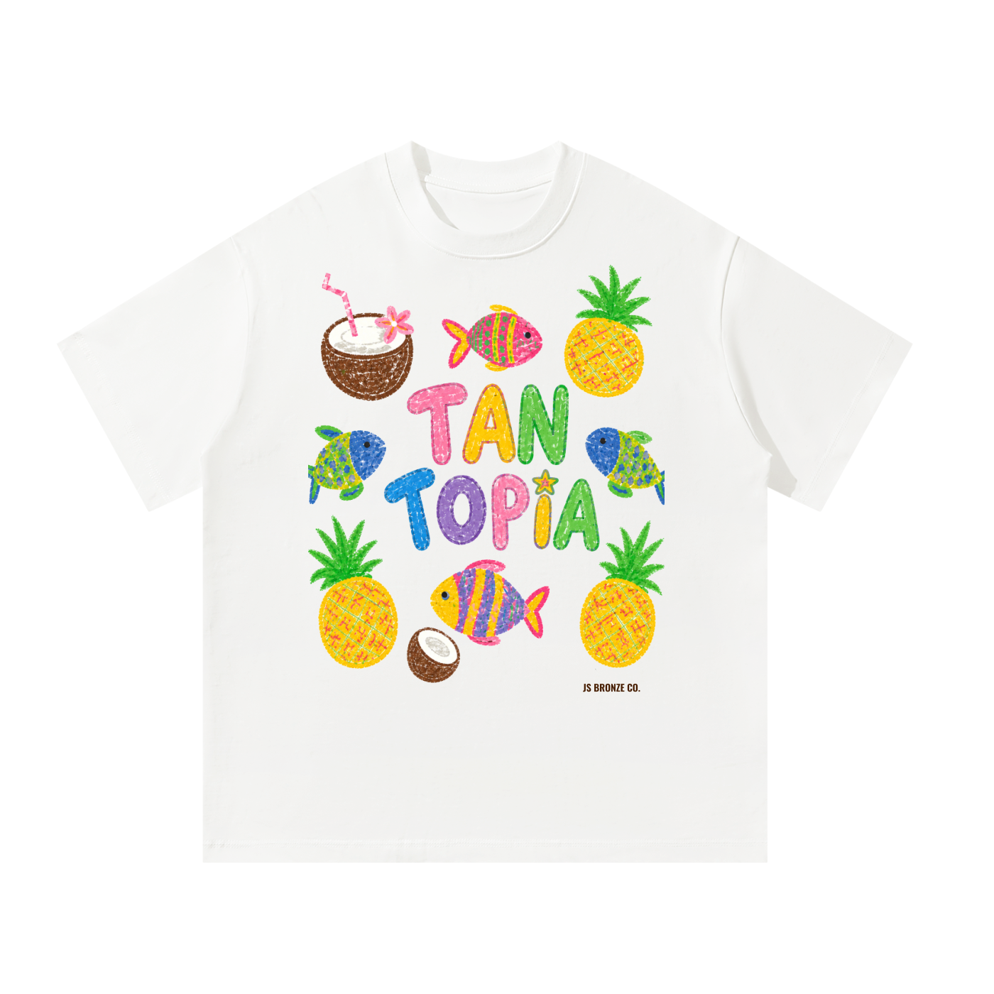 TAN TOPIA Unisex Oversized T-Shirt