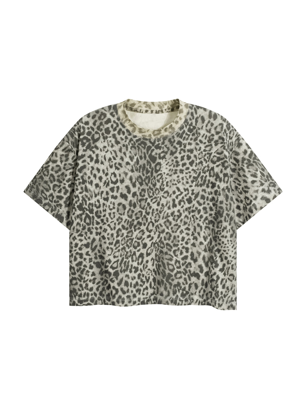 Leopard Print Boxy Tee (SIZE UP runs small)