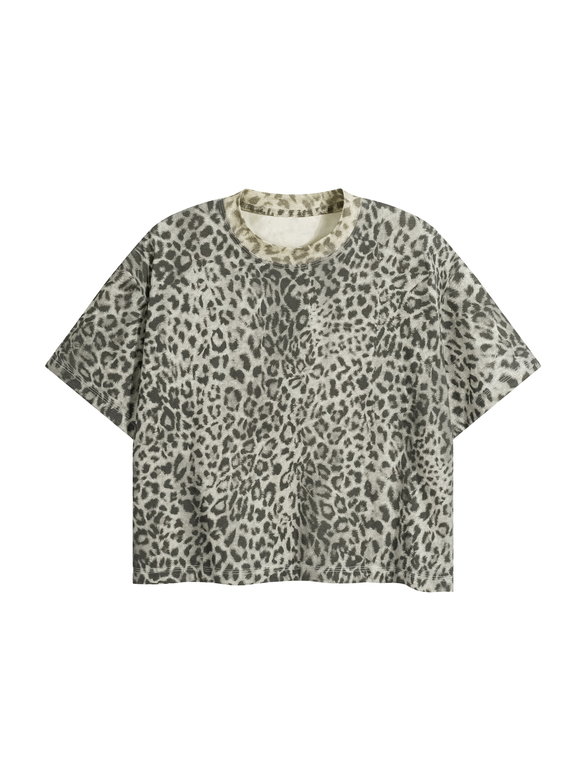 Leopard Print Boxy Tee (SIZE UP runs small)